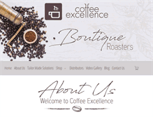 Tablet Screenshot of coffeeexcellence.co.za